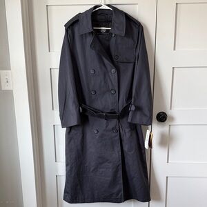 Classic Trench Coat in Navy Size 4